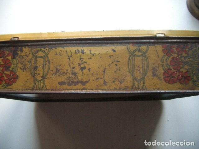 Cajas y cajitas met&aacute;licas: Lata de azafr&aacute;n tema Quijote - Foto 4