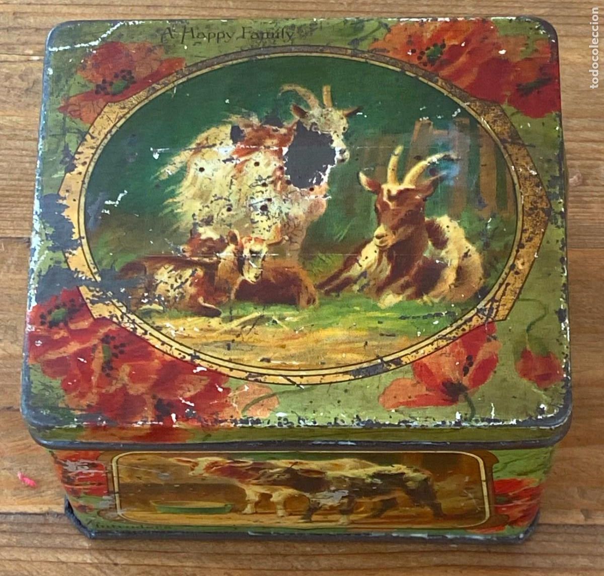 Blechdosen und Kisten: ANTIGUA CAJA DE HOJALATA LITOGRAFIADA, MIDE 114,5 X 10 X 8 CMS.