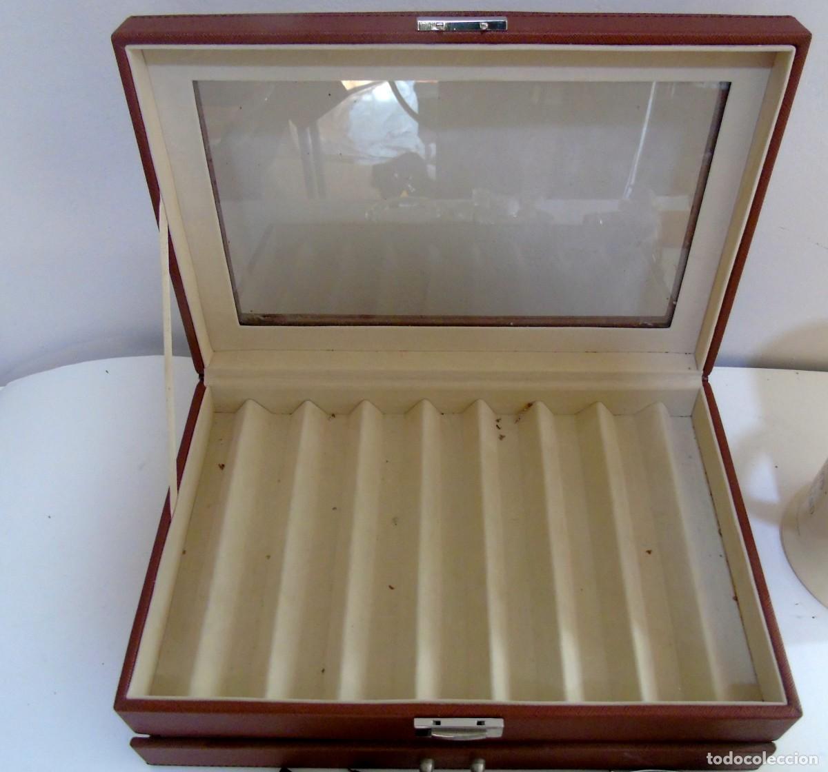 Boxes and metal boxes: CAJA PORTA BOLIGRAFOS DE PIEL