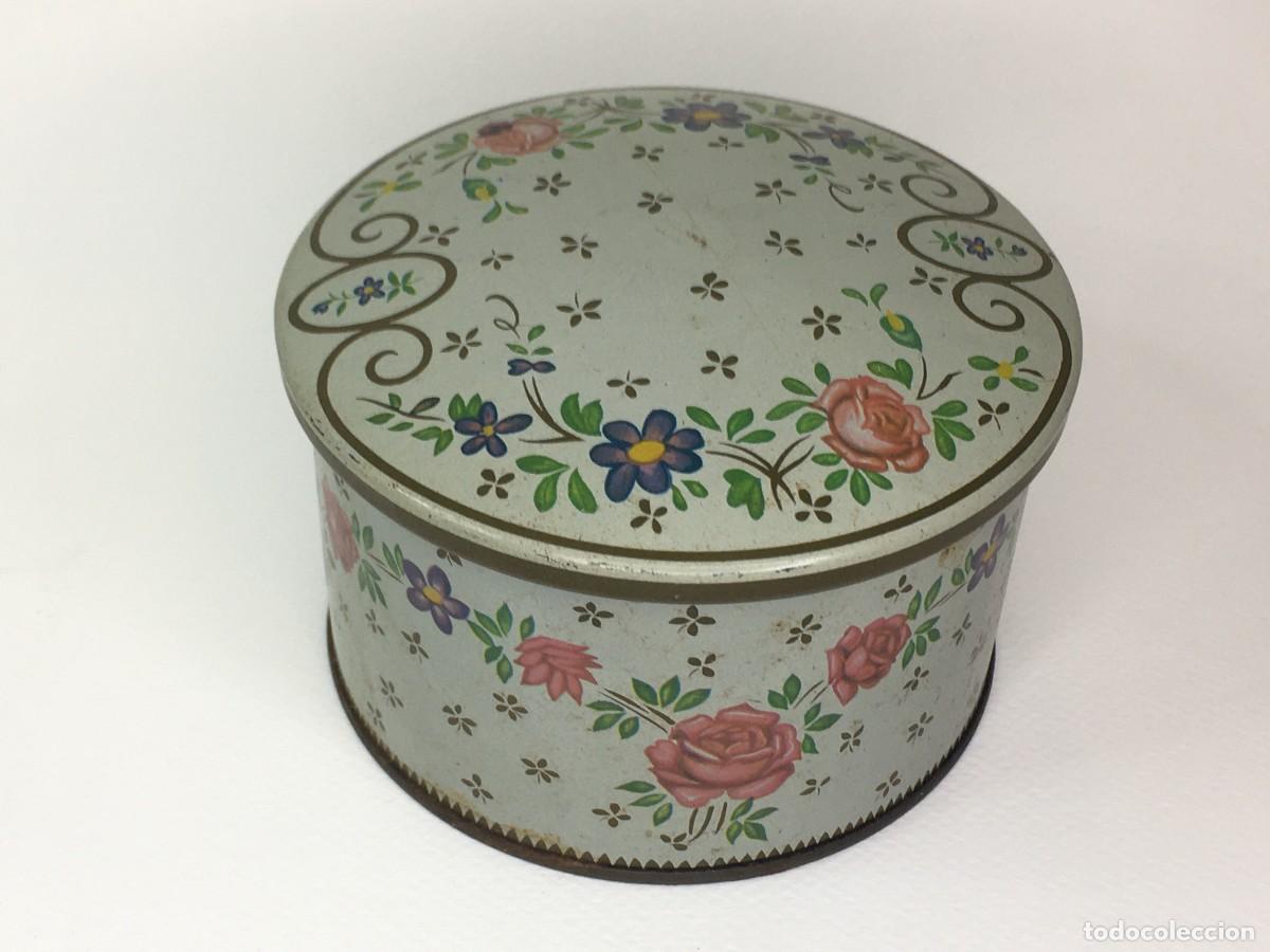 Boxes and metal boxes: BONITA CAJA METALICA MODERNISTA LITROGRAFIADA CON FLORES