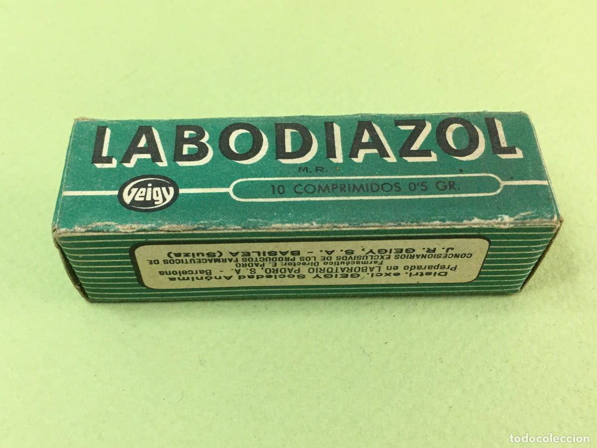 Boxes and metal boxes: CAJA DE FARMACIA LABODIAZOL DE GEYGY