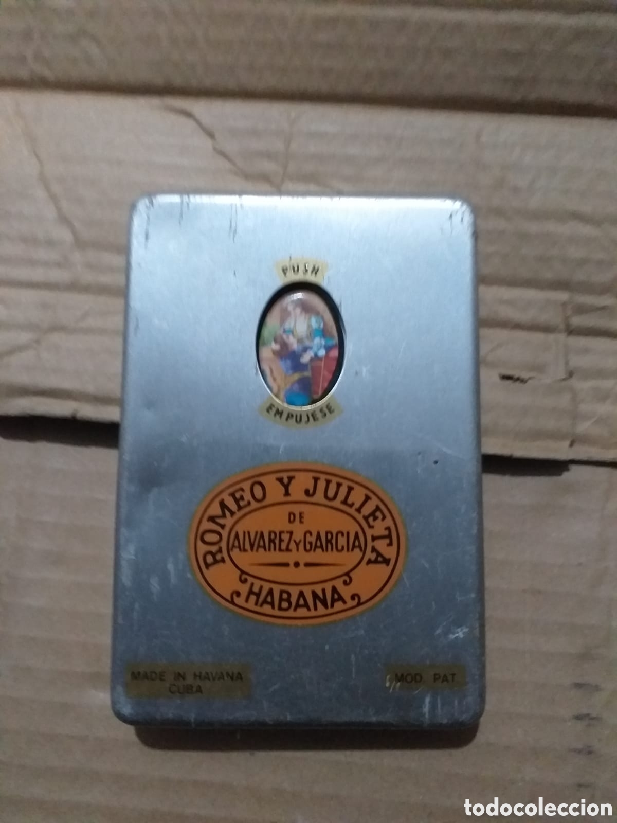 Cajas y cajitas met&aacute;licas: Caja de cigarros de metal - Foto 1