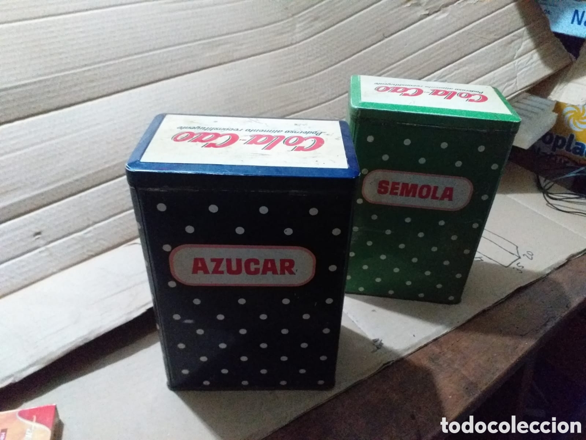 Cajas y cajitas met&aacute;licas: Dos latas de cola cao - Foto 2