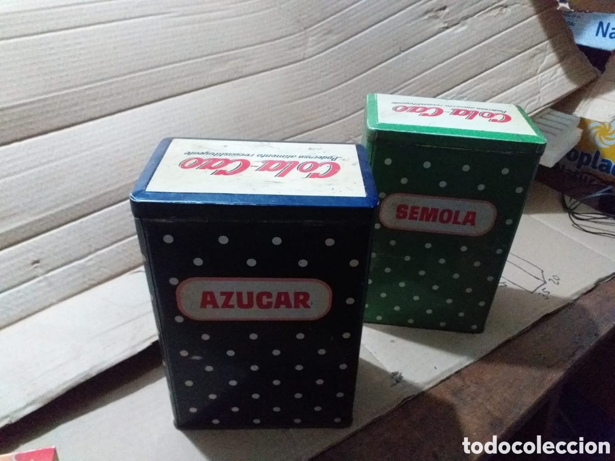 Cajas y cajitas met&aacute;licas: Dos latas de cola cao - Foto 3