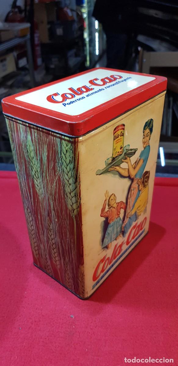 Cajas y cajitas met&aacute;licas: Lata Cola Cao espigas trigo a&ntilde;os setenta muy buen estado