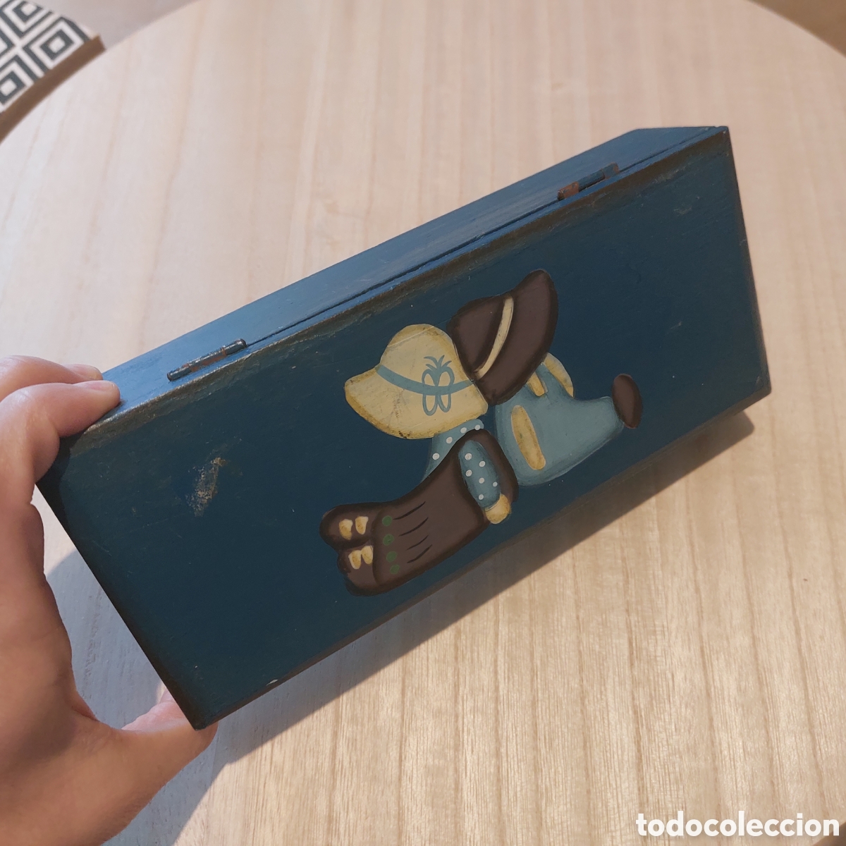 Cajas y cajitas met&aacute;licas: Plumier Estuche madera caja lapices - Foto 4