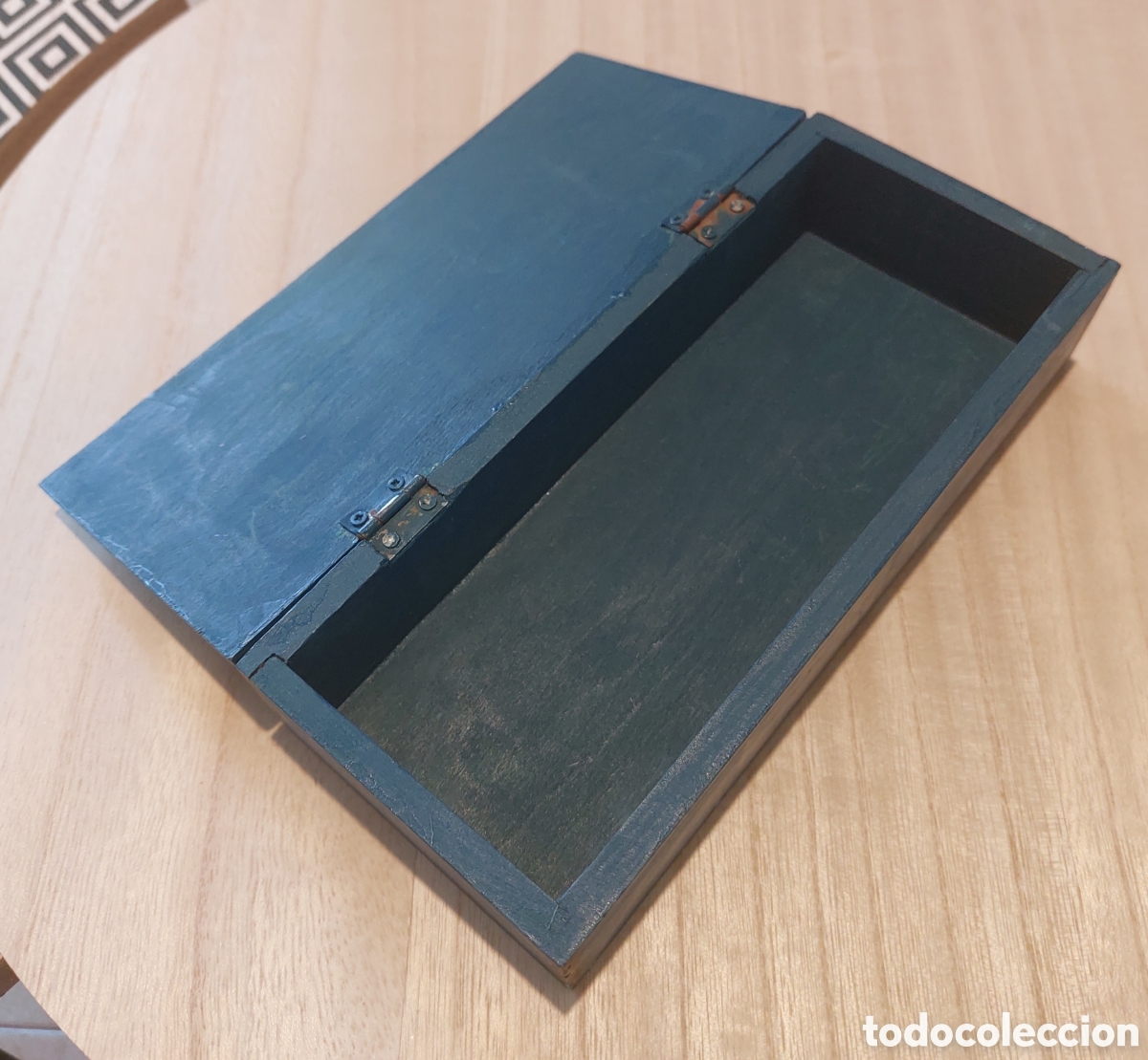 Cajas y cajitas met&aacute;licas: Plumier Estuche madera caja lapices - Foto 5
