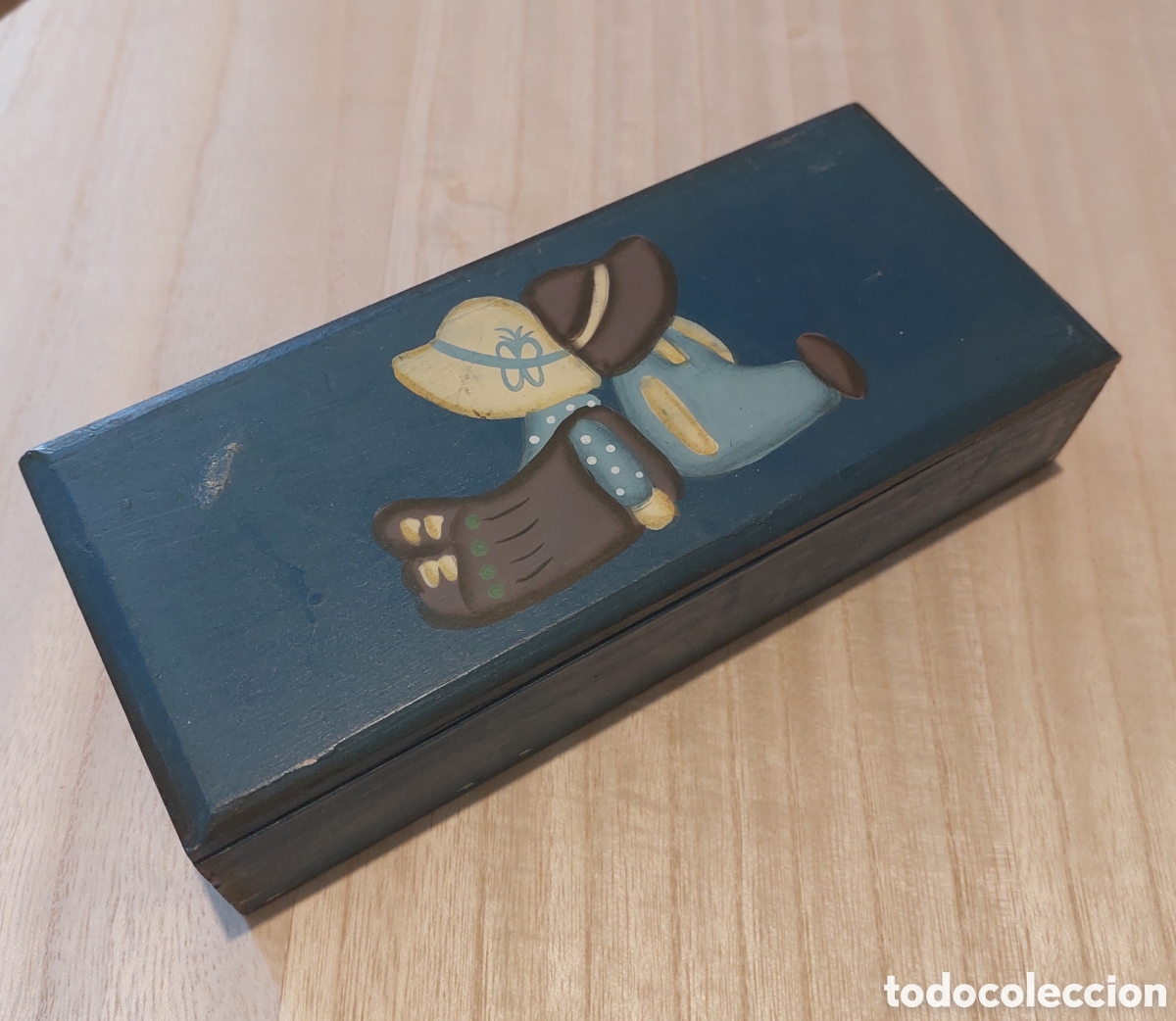 Cajas y cajitas met&aacute;licas: Plumier Estuche madera caja lapices - Foto 6