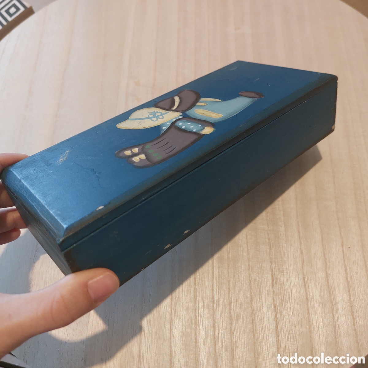 Cajas y cajitas met&aacute;licas: Plumier Estuche madera caja lapices - Foto 1