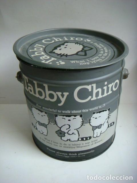 Cajas y cajitas met&aacute;licas: LATA DE CHAPA DE TABBY CHIRO-(&) - Foto 1