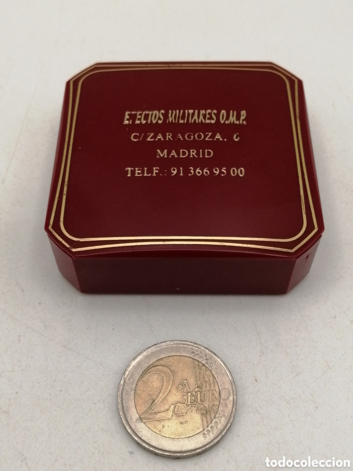Cajas y cajitas met&aacute;licas: Estuche Efectos Militares O. M. P - Foto 2