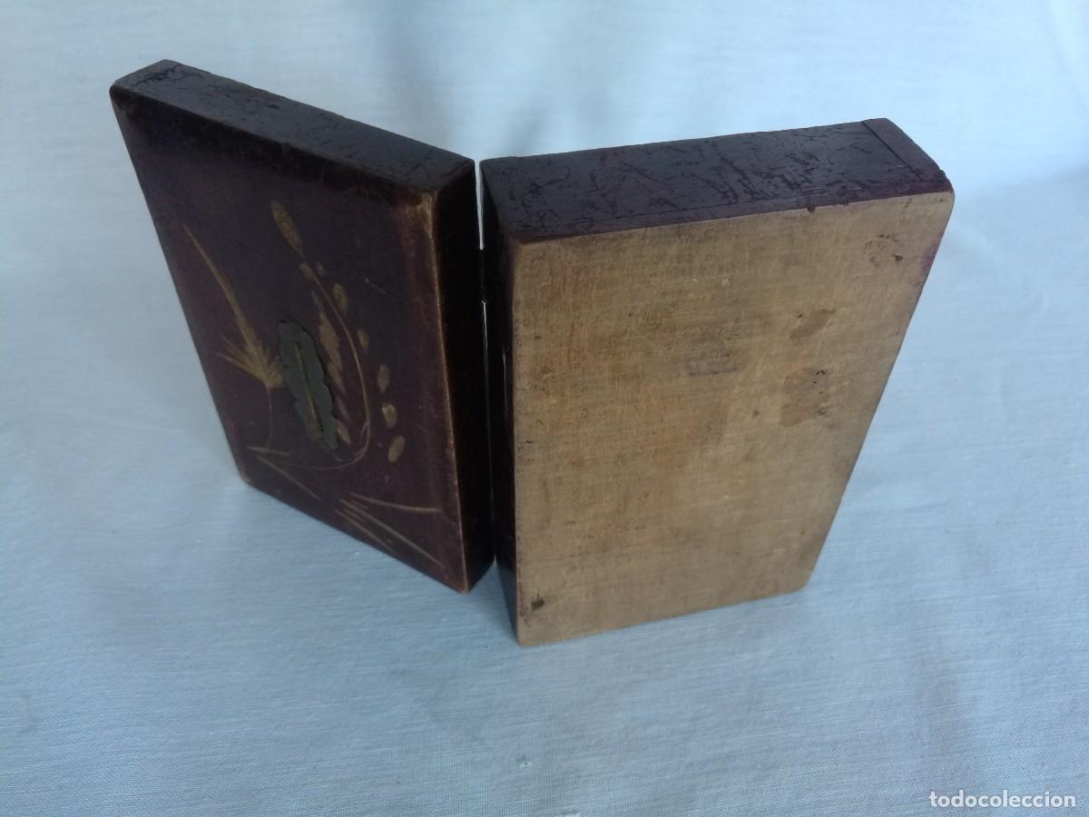 Cajas y cajitas met&aacute;licas: CAJITA HUCHA MADERA DECORADA - Foto 4