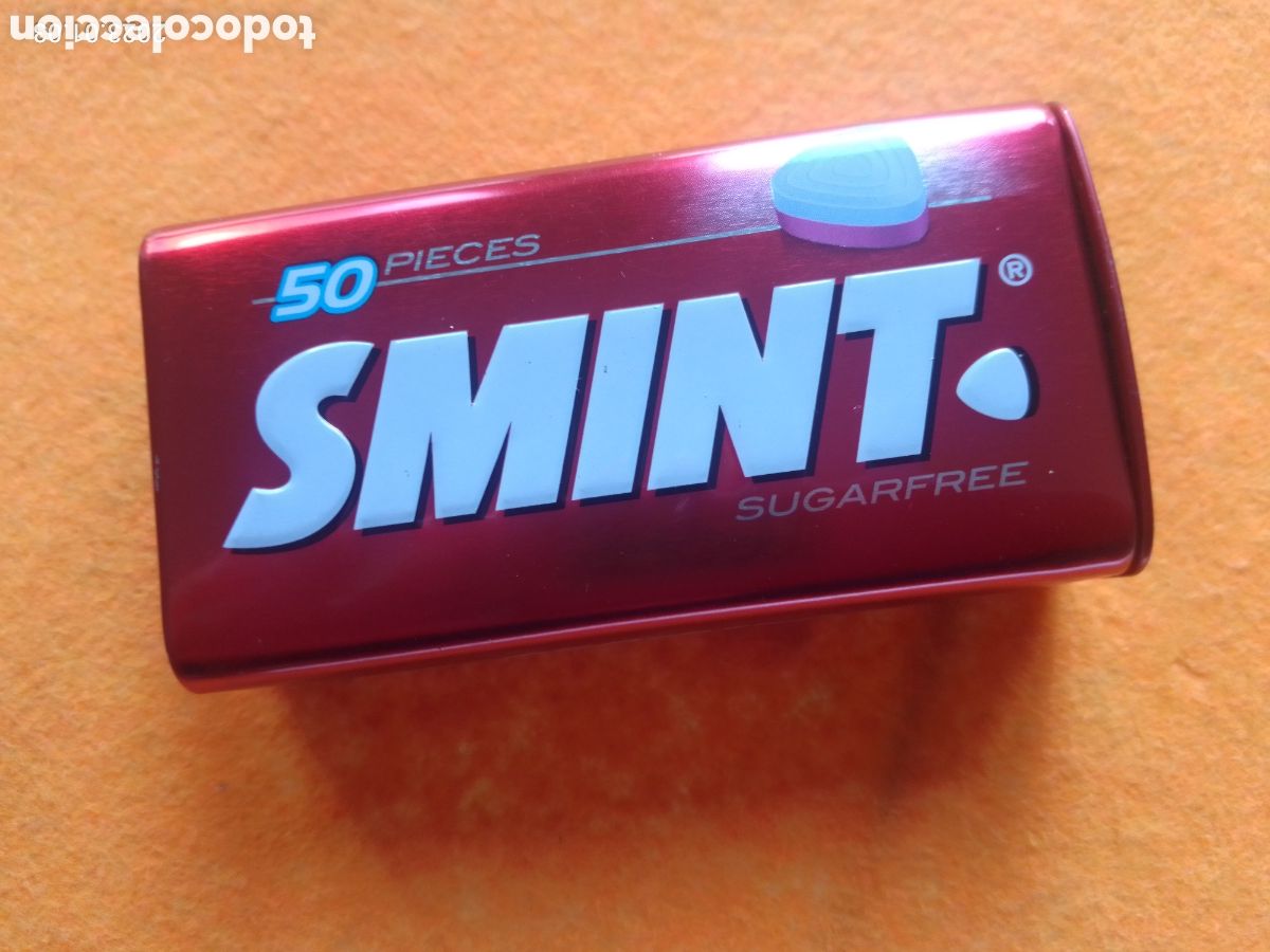 Cajas y cajitas met&aacute;licas: CAJITA SMINT ROJA - FRESA - 50 PIECES . SUGARFREE