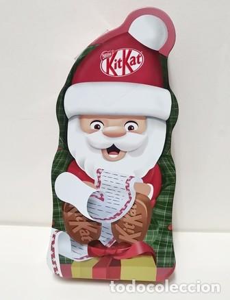 Cajas y cajitas met&aacute;licas: CAJA DE METAL GALLETAS KIT KAT - PAPA NOEL (CAJA VACIA) - CAJAMETALICA-1706