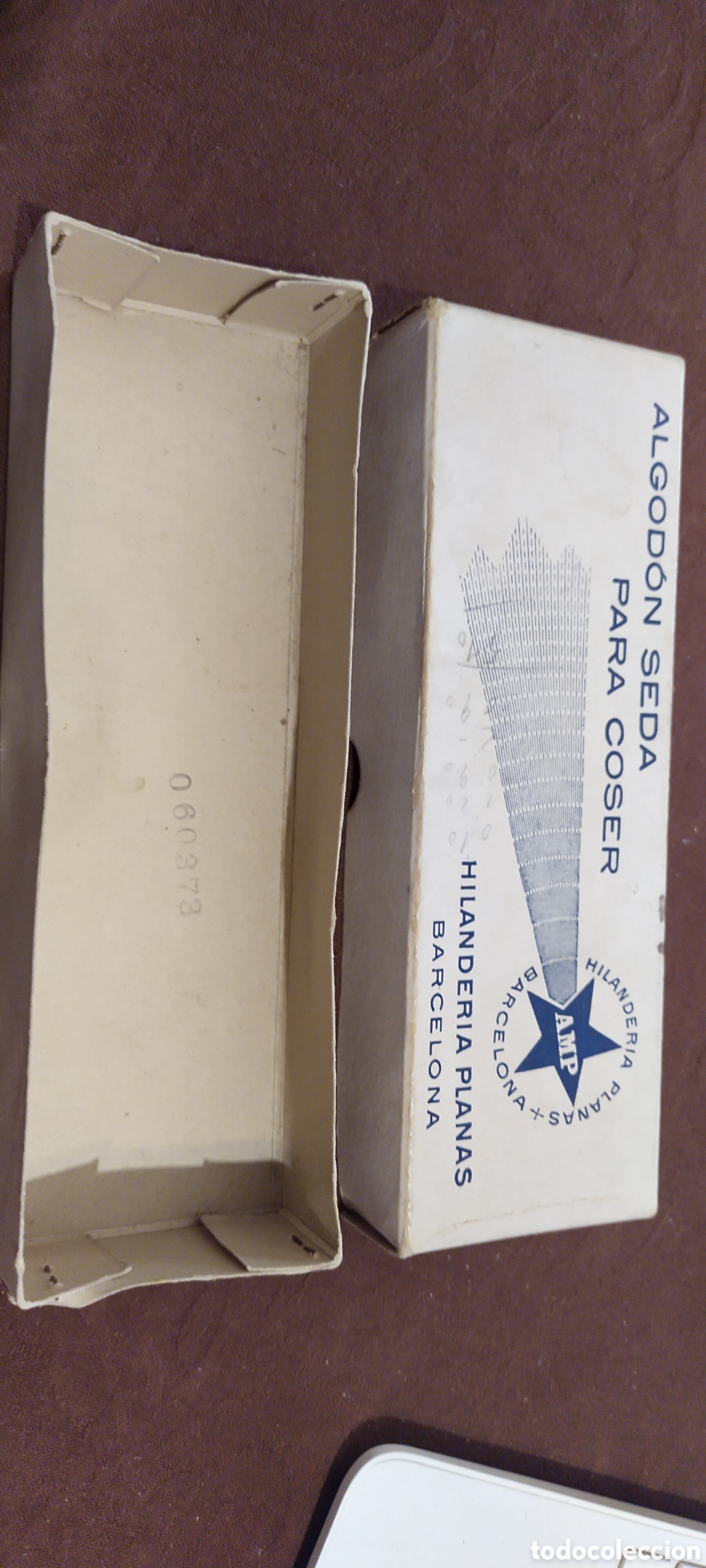 Cajas y cajitas met&aacute;licas: Caja algod&oacute;n seda para coser hilander&iacute;a planas Barcelona