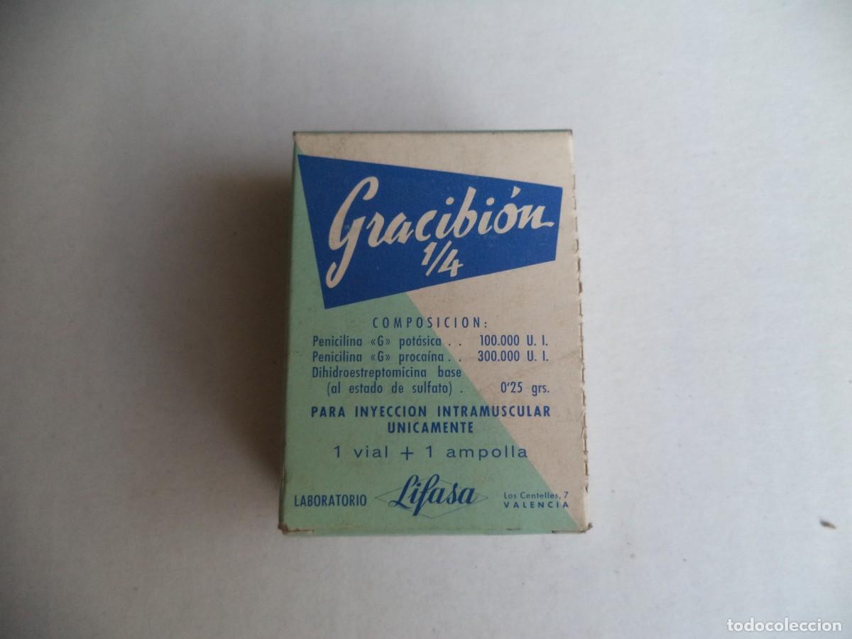 Cajas y cajitas met&aacute;licas: Caja Medicamento farmaceutico Gracibi&oacute;n 1/4( Medicamento Caducado )Solo para coleccionismo.