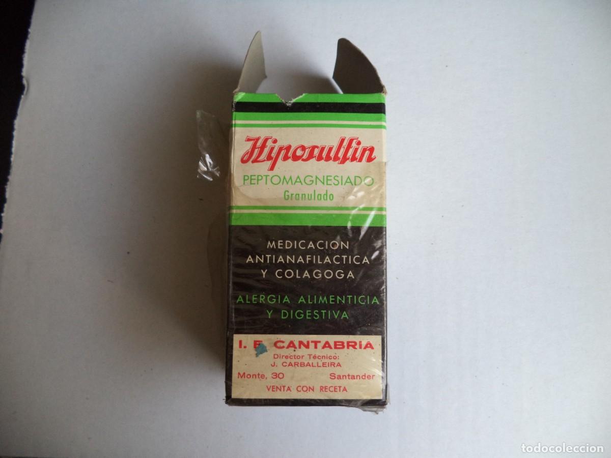 Cajas y cajitas met&aacute;licas: Caja Medicamento farmaceutico Hiposulfin ( Medicamento Caducado )Solo para coleccionismo.