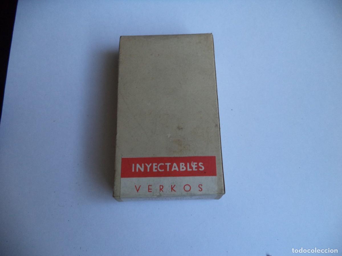 Cajas y cajitas met&aacute;licas: Caja Medicamento farmaceutico Verkos ( Medicamento Caducado )Solo para coleccionismo.