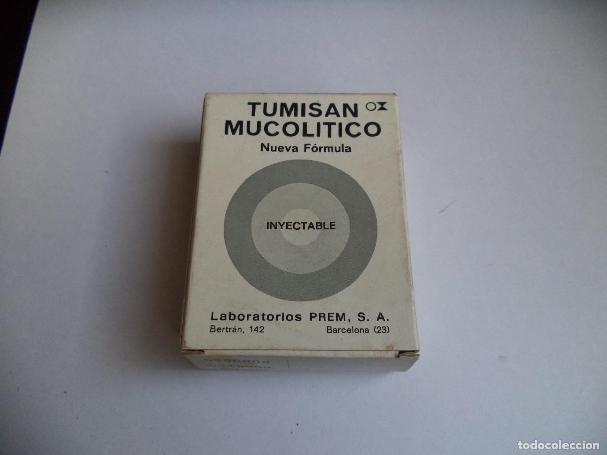 Cajas y cajitas met&aacute;licas: Caja Medicamento farmaceutico Tumisan Mucolitico ( Medicamento Caducado )Solo para coleccionismo.