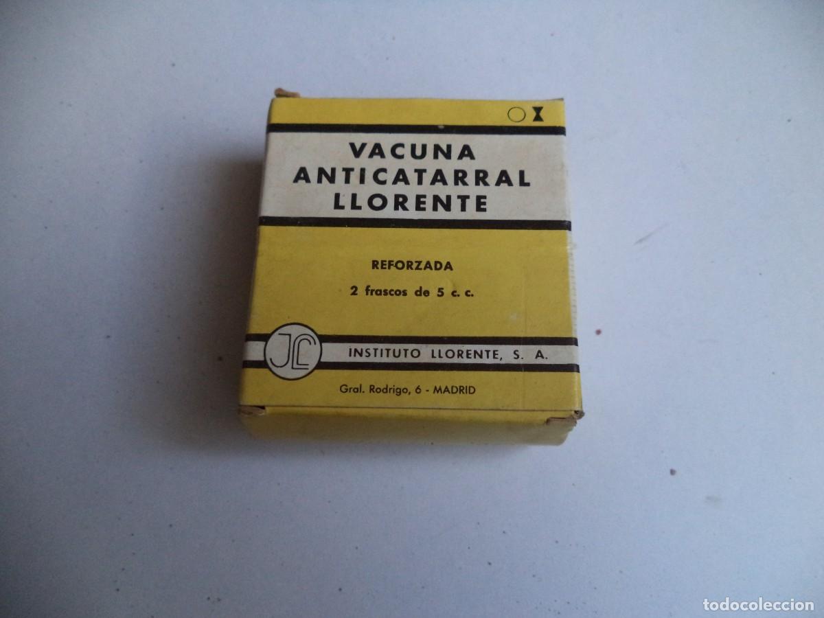 Cajas y cajitas met&aacute;licas: Caja Medicamento farmaceutico Vacuna Anticatarral ( Medicamento Caducado )Solo para coleccionismo.