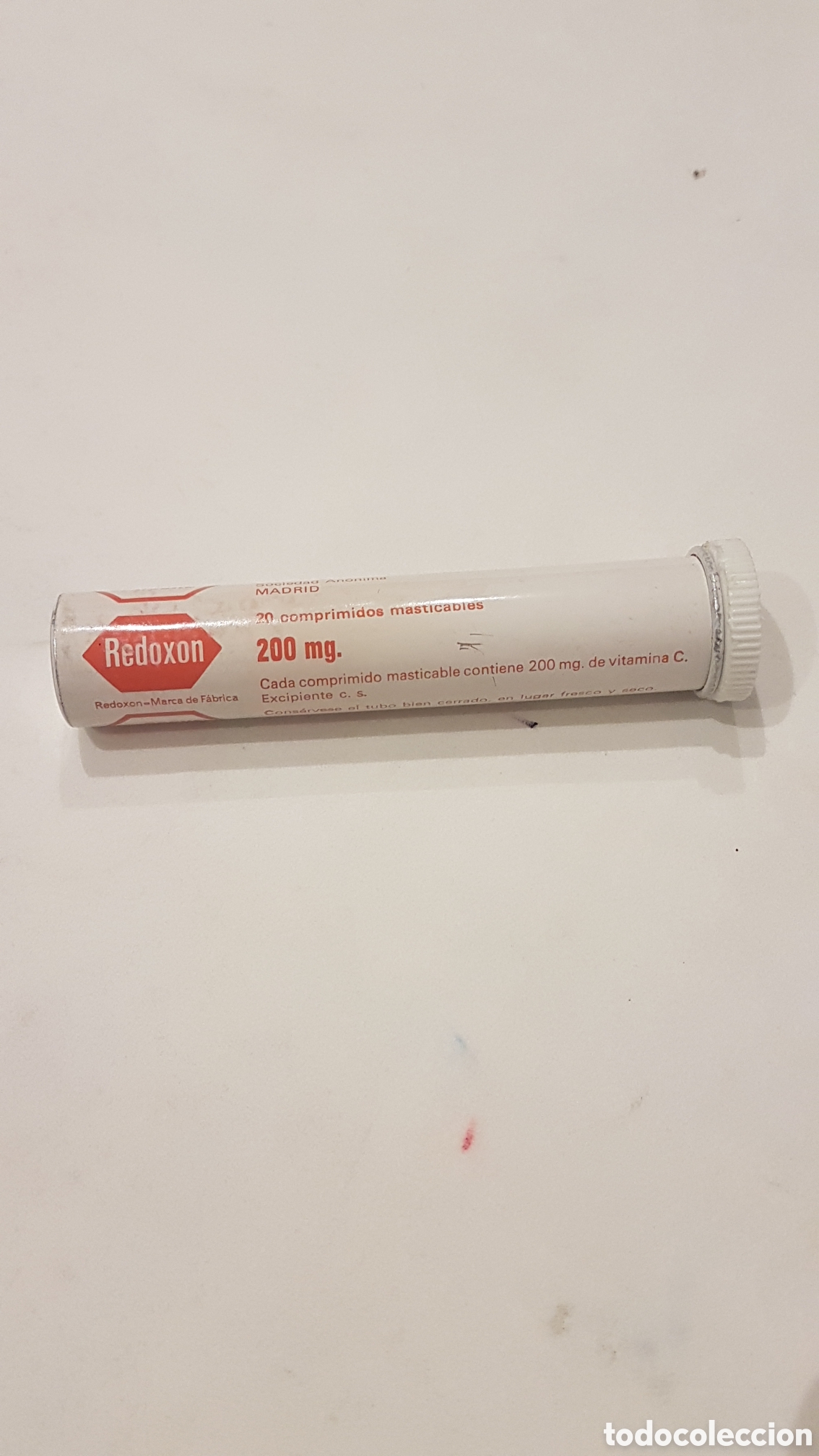 Cajas y cajitas met&aacute;licas: BOTE REDOXON 20 COMPRIMIDOS 200 GR ALUMINIO - Foto 1