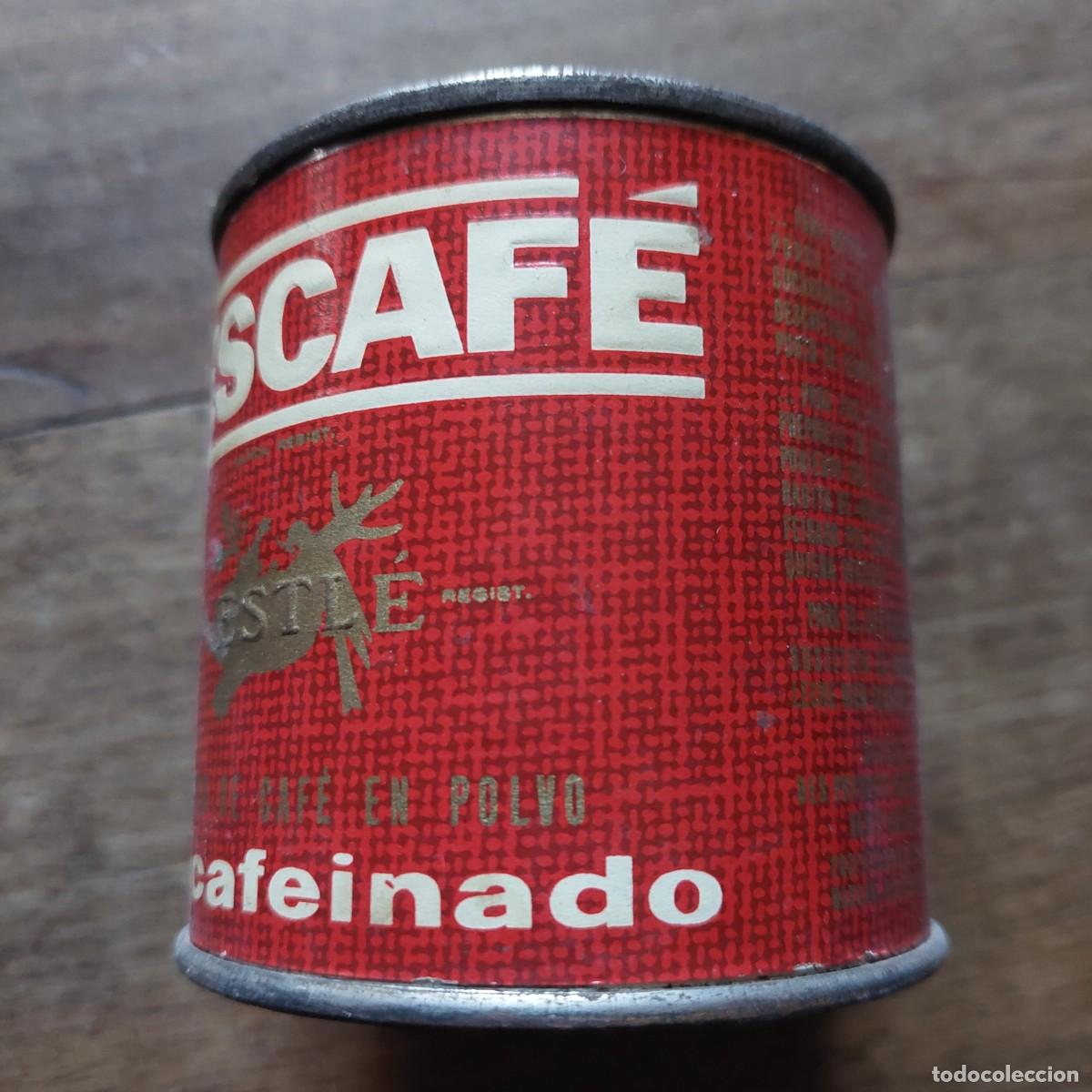 Cajas y cajitas met&aacute;licas: Antigua lata Nescaf&eacute; - Foto 3