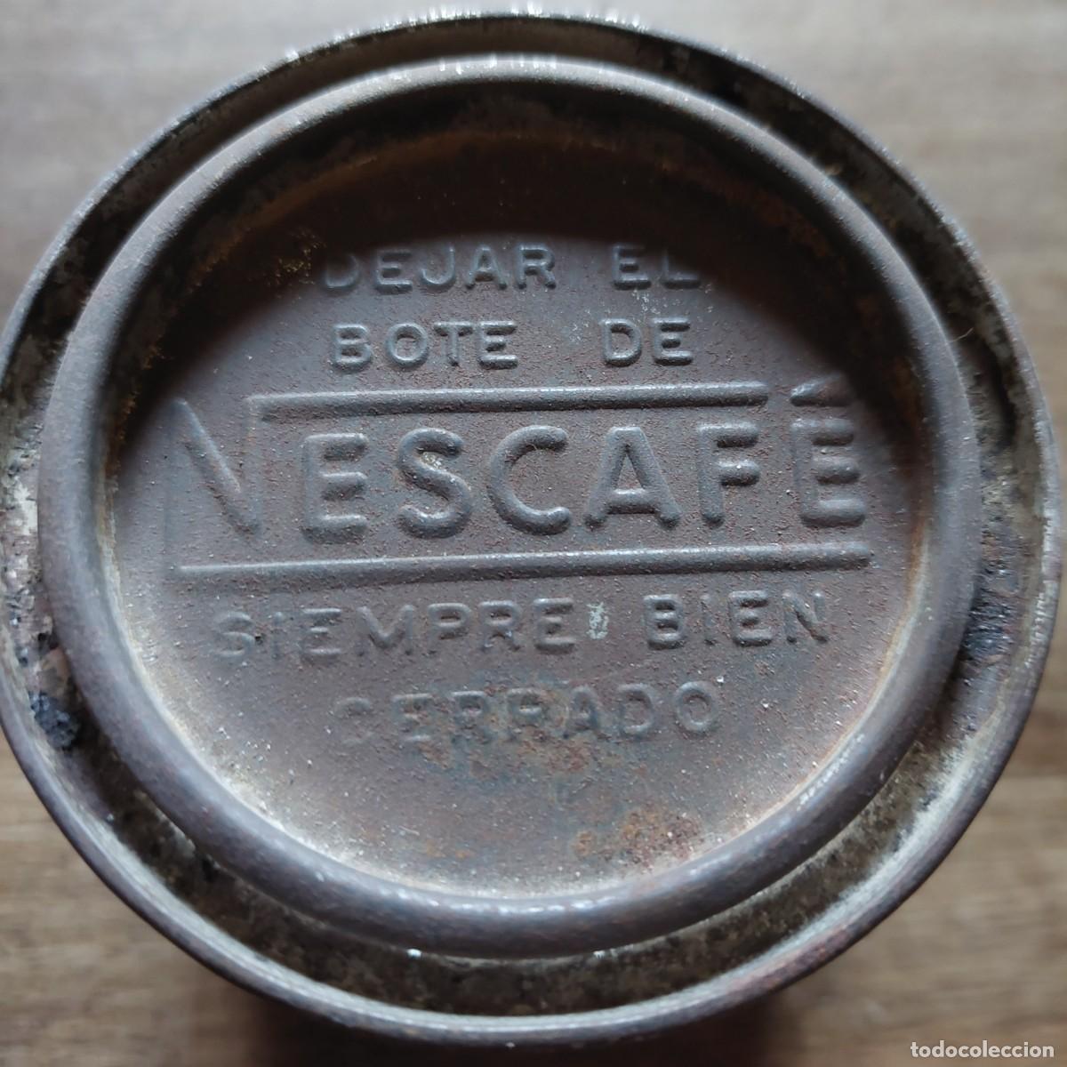 Cajas y cajitas met&aacute;licas: Antigua lata Nescaf&eacute; - Foto 4
