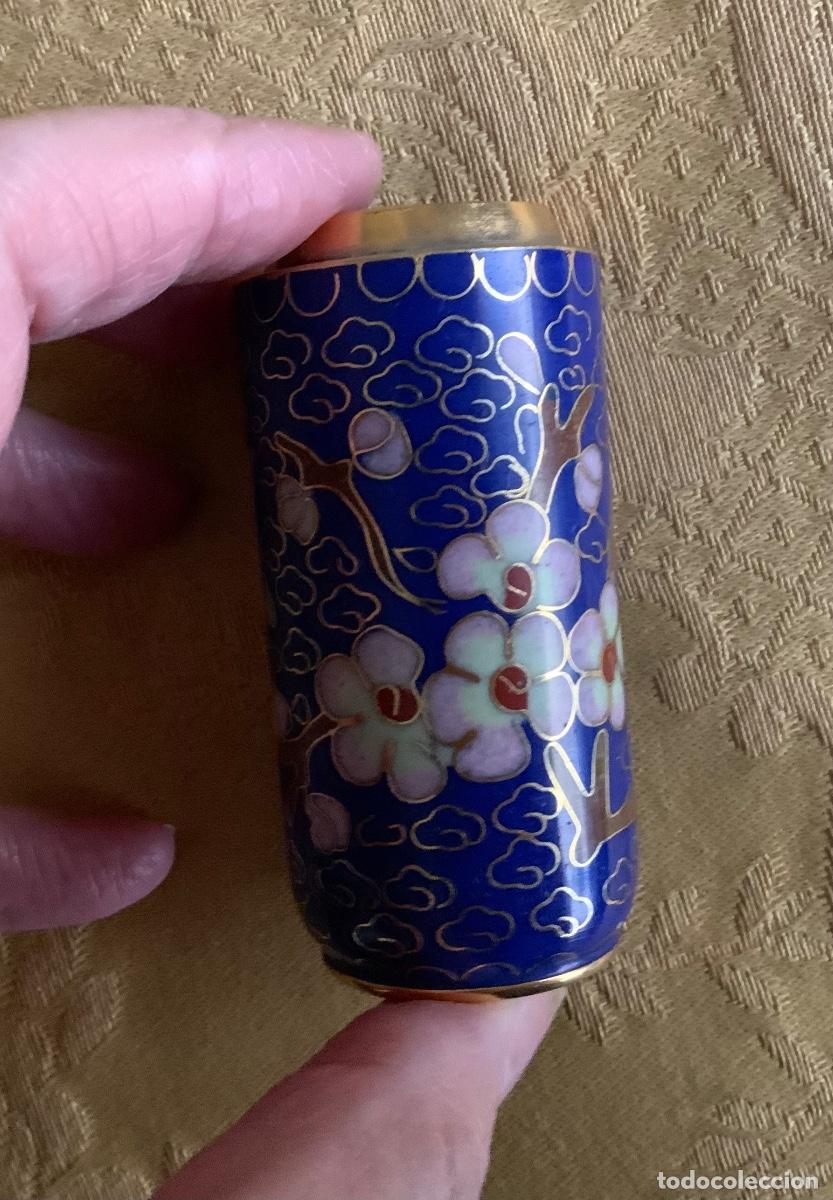 Cajas y cajitas met&aacute;licas: CLOISONNE CAJA BRONCE ESMALTADO - Foto 6