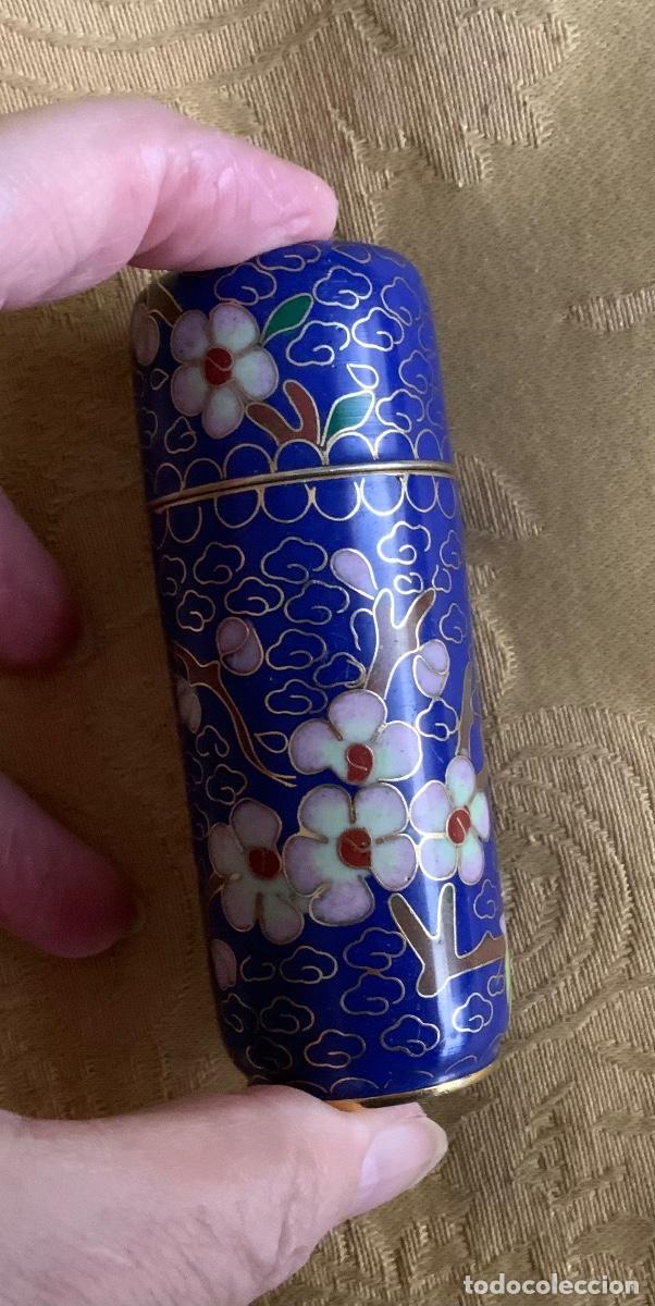 Cajas y cajitas met&aacute;licas: CLOISONNE CAJA BRONCE ESMALTADO - Foto 8