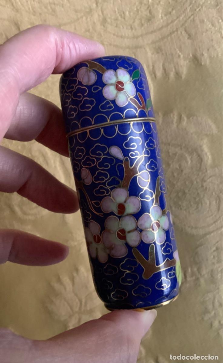 Cajas y cajitas met&aacute;licas: CLOISONNE CAJA BRONCE ESMALTADO - Foto 10