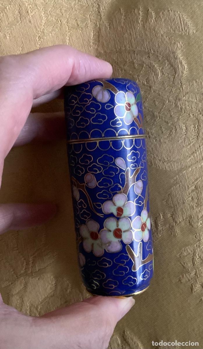 Cajas y cajitas met&aacute;licas: CLOISONNE CAJA BRONCE ESMALTADO - Foto 11