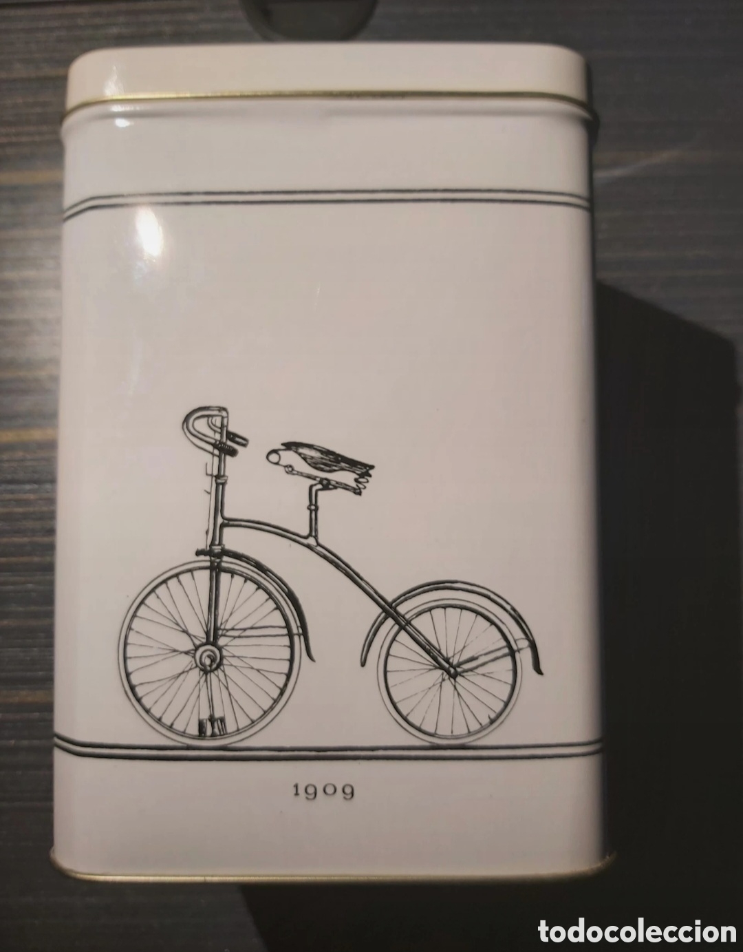 Cajas y cajitas met&aacute;licas: CAJA BLANCA MET&Aacute;LICA BICICLETAS