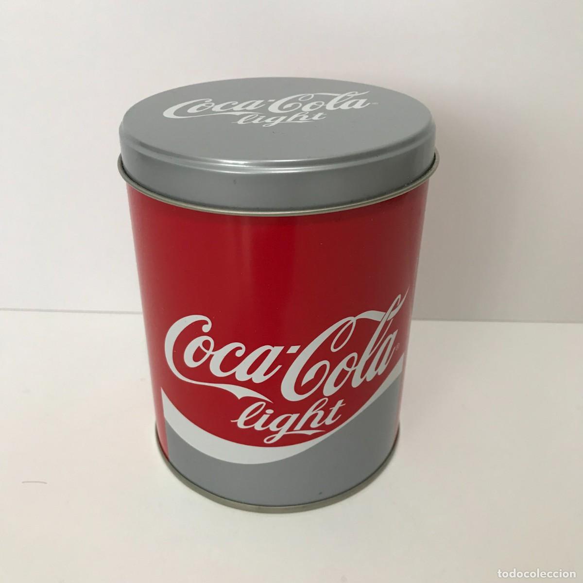Boxes and metal boxes: CAJA BOTE METAL COCA-COLA LIGHT, COCACOLA, 13X10 CMS (2)