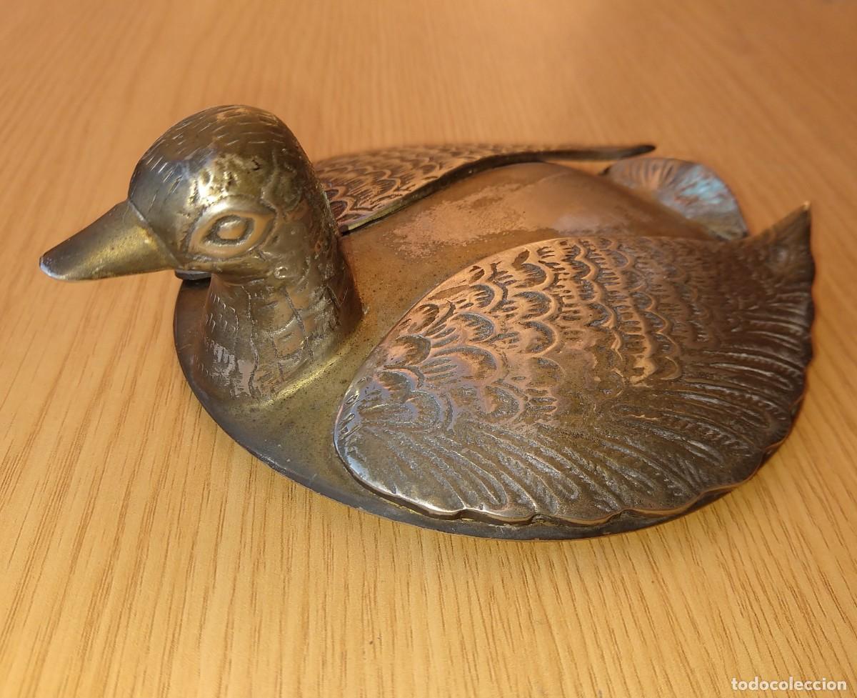 Cajas y cajitas met&aacute;licas: Tapa metal jarr&oacute;n - Patito de 12 cm - Pato lat&oacute;n