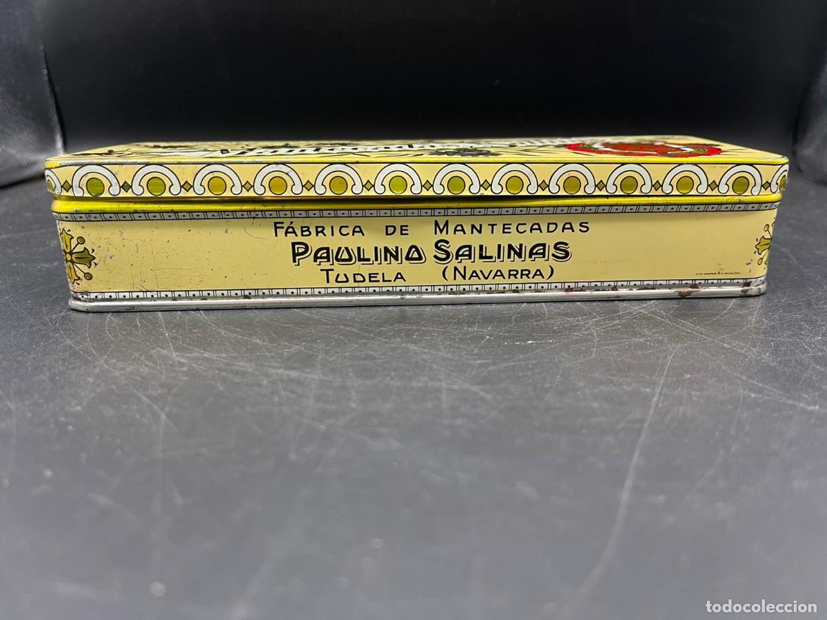 Cajas y cajitas met&aacute;licas: ANTIGUA CAJA DE MANTECADAS SALINAS - Foto 2
