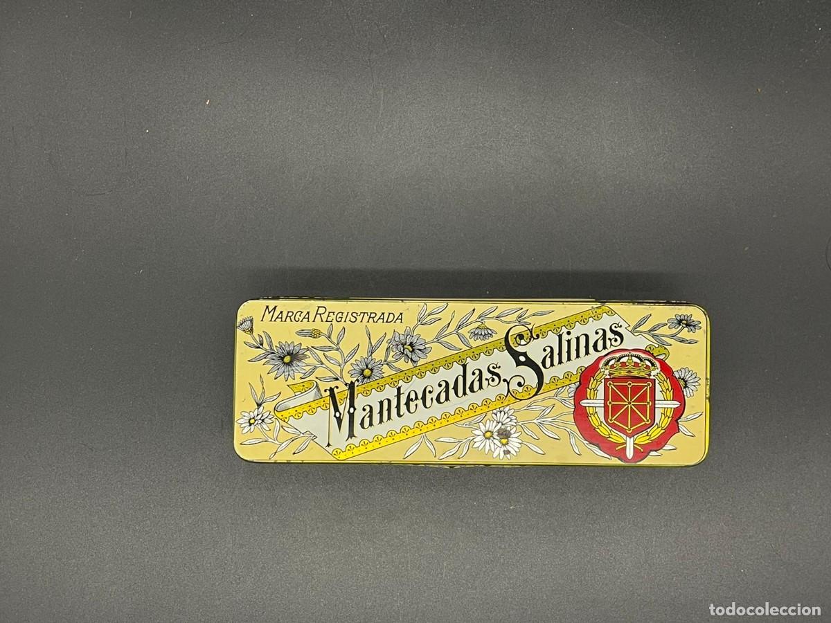 Cajas y cajitas met&aacute;licas: ANTIGUA CAJA DE MANTECADAS SALINAS - Foto 6