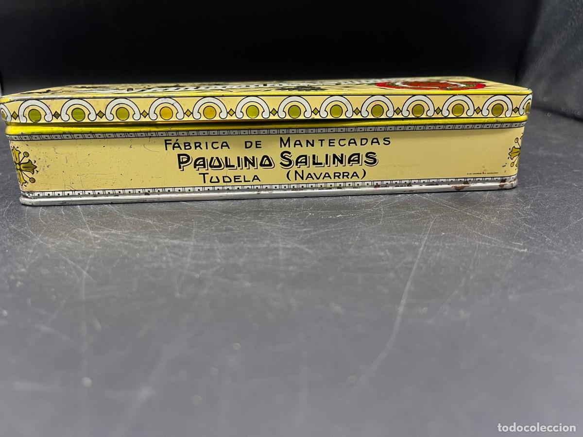 Cajas y cajitas met&aacute;licas: ANTIGUA CAJA DE MANTECADAS SALINAS - Foto 7