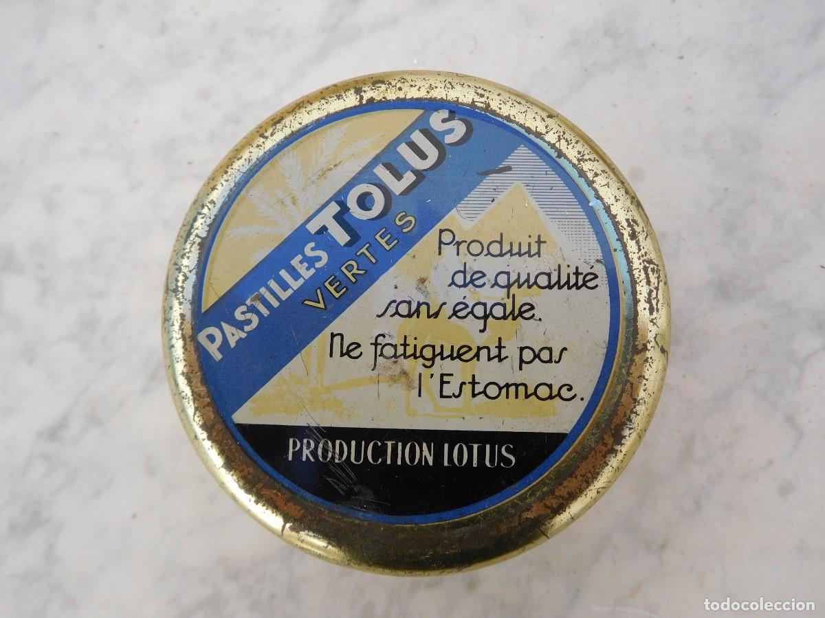 Casse e cassette metalliche: Caja de lata antigua pastillas Tolus Vertes