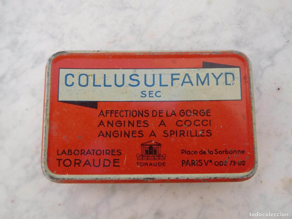 Casse e cassette metalliche: Caja de lata antigua collusulfamyd