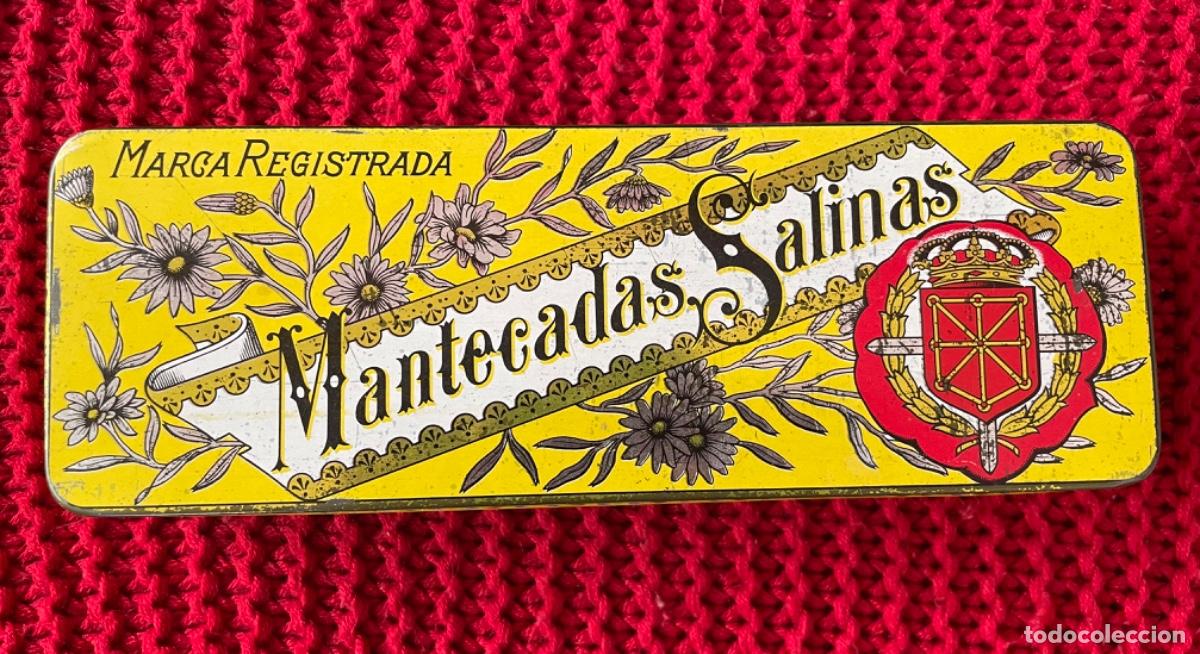 Cajas y cajitas met&aacute;licas: Antigua caja Mantecadas Salinas - Foto 1