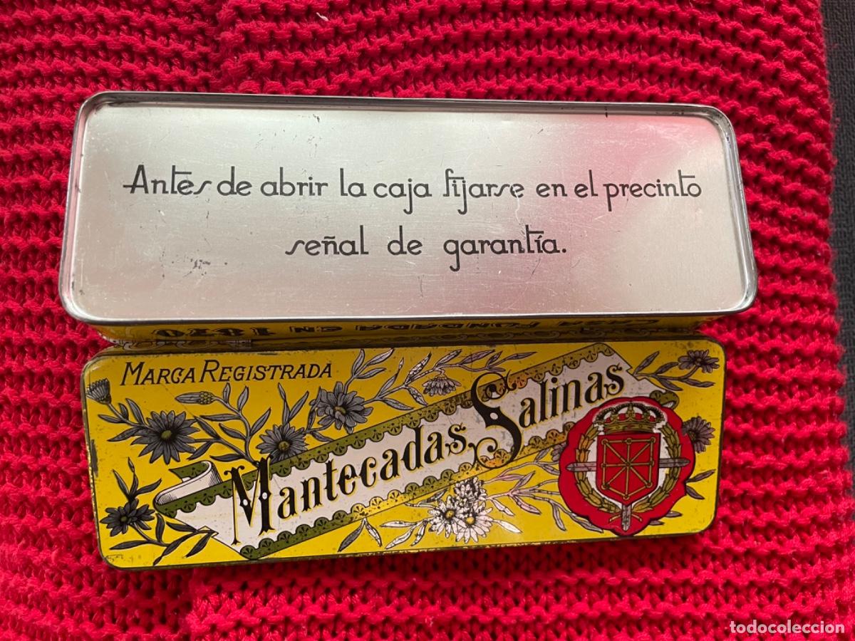 Cajas y cajitas met&aacute;licas: Antigua caja Mantecadas Salinas - Foto 5
