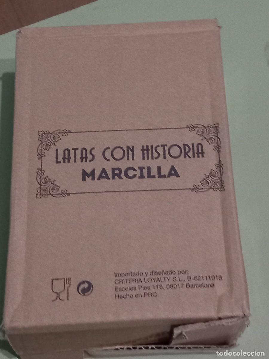 Caixas e caixinhas met&aacute;licas: LATA METALICA DE CAFE/CREMA MARCILLA,NUEVA A ESTRENAR.EN SU CAJA ORIGINAL