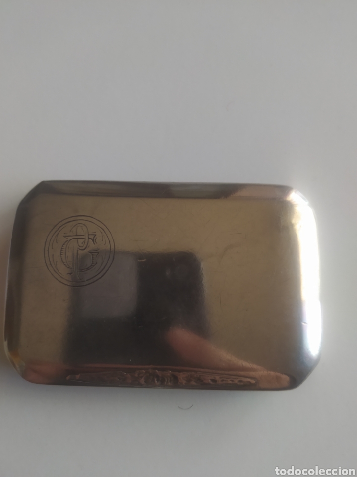 Boxes and metal boxes: Antigua tabaquera plata 800
