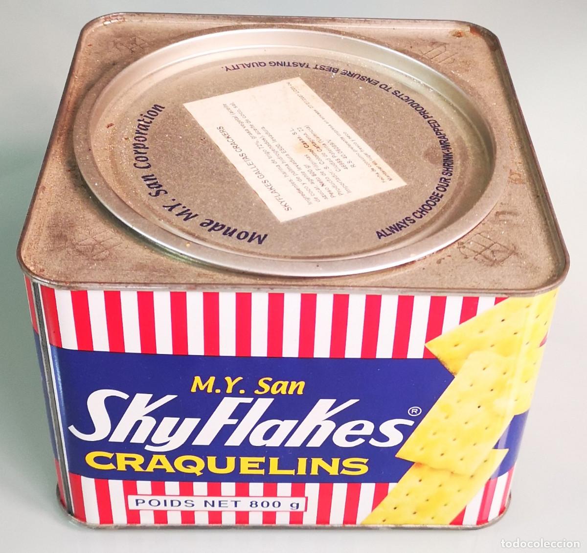 Bo&icirc;tes et petites bo&icirc;tes m&eacute;talliques: CAJA METALICA VACIA - CRACKERS KRAECKER SKYFLACKES
