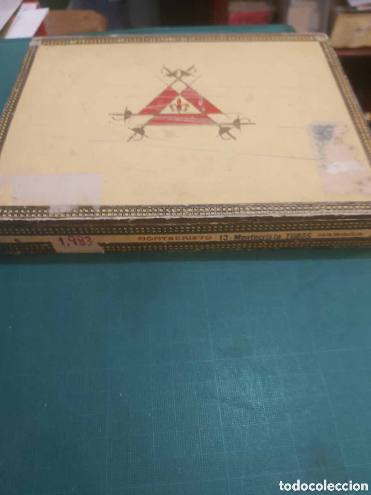 Casse e cassette metalliche: Montecristo 10 tubos Habana Cuba caja vac&iacute;a