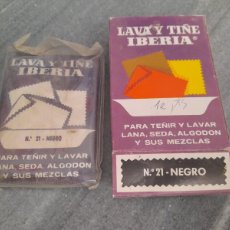 Cajas y cajitas metálicas: CAJA LAVA Y TIÑE IBERIA TINTE. Lote 402161014