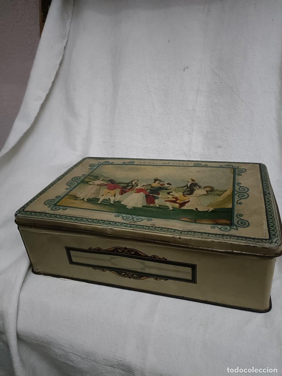 Cajas y cajitas met&aacute;licas: Antigua caja de lata - Foto 3