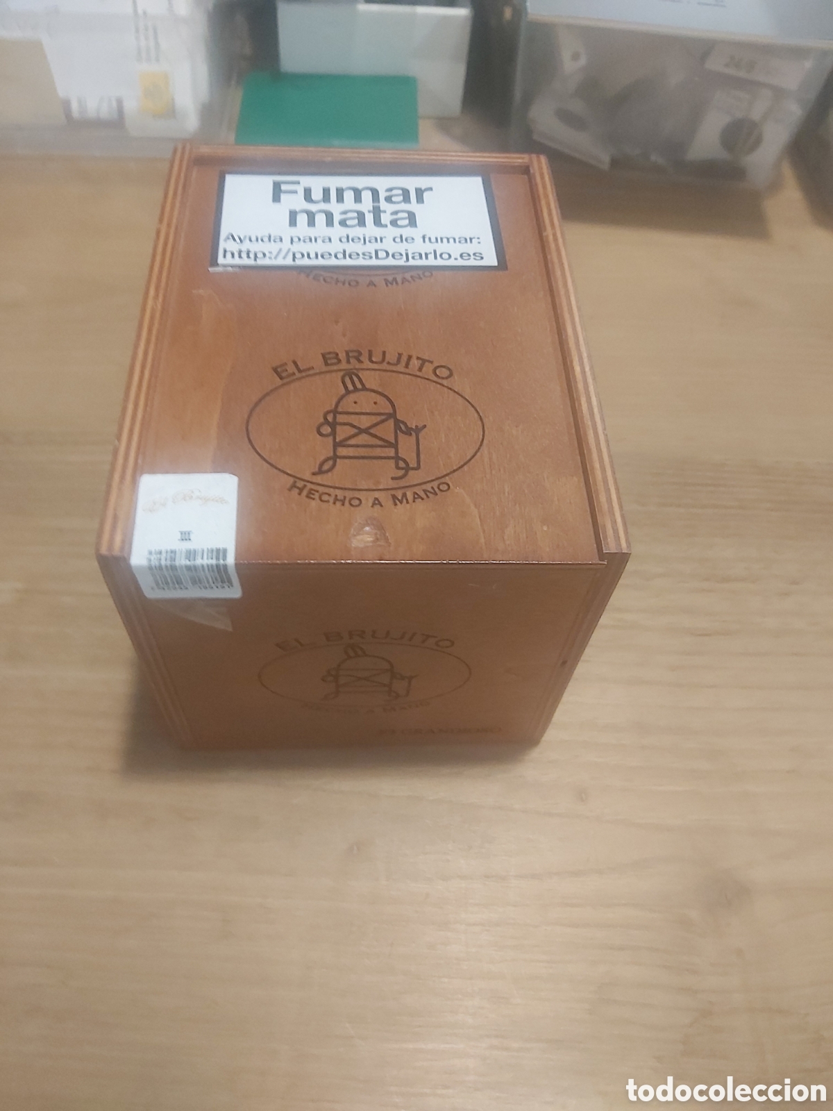 Caixas e caixinhas met&aacute;licas: Caja vac&iacute;a tabacos 25 tabacos finos Nicaragua el brujuto F3 Grandioso Ver mis lotes cajas