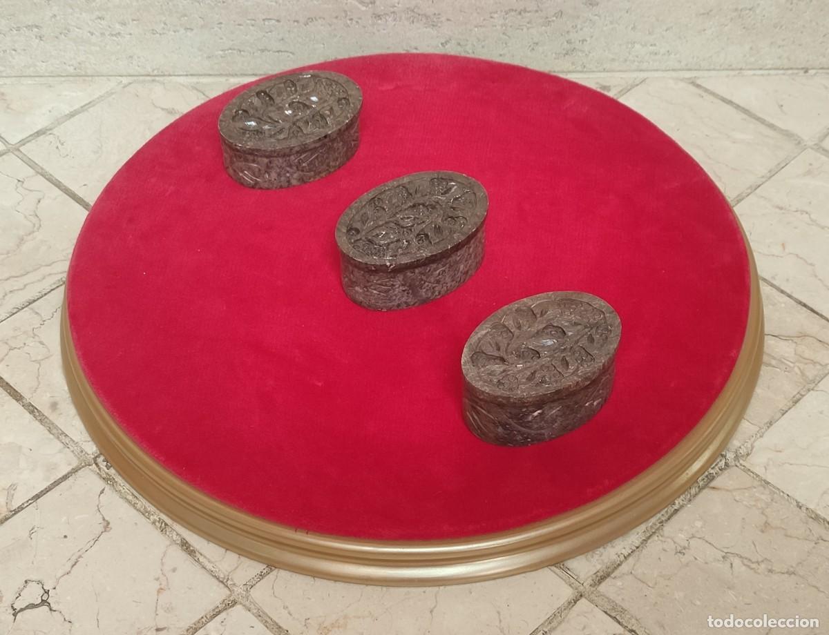 Cajas y cajitas met&aacute;licas: CAJITAS DE PIEDRA TALLADA - Foto 7