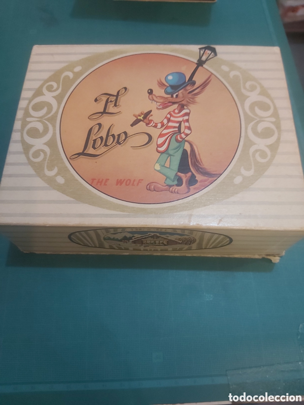 Blechdosen und Kisten: El lobo caja de turrones the wolf hijo Manuel scoler jijona Espa&ntilde;a